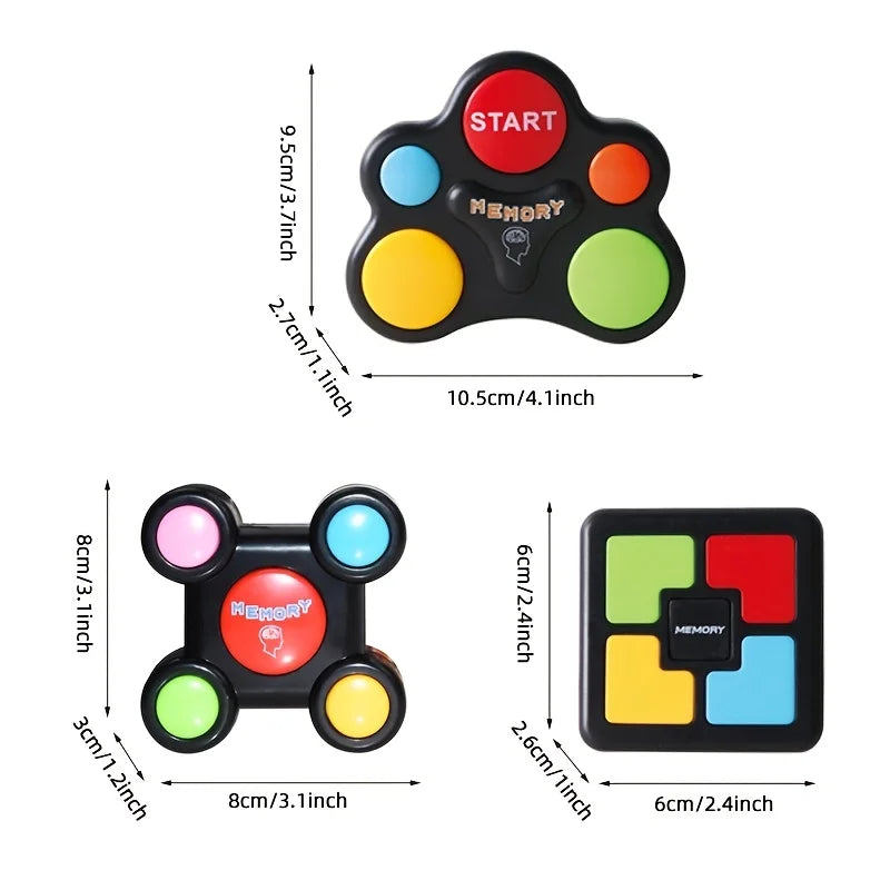 Educational Memory Game Machine with Lights Sounds Toy Interactive Game Memory Training Game Machine Funny Toys for Children