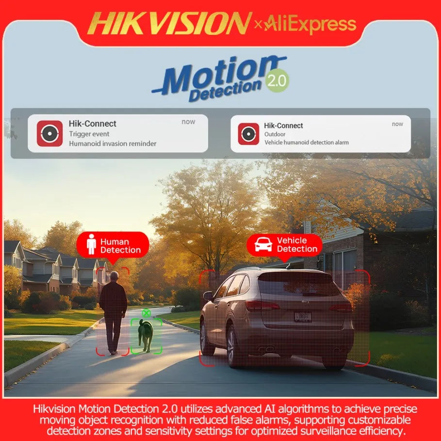Hikvision DS-2CD1383G2P-LIUF/SL 8MP 4K Dual Lens Stitched 180° Wide Angle Smart Hybrid Light POE Network IP Camera MD 2.0 Audio