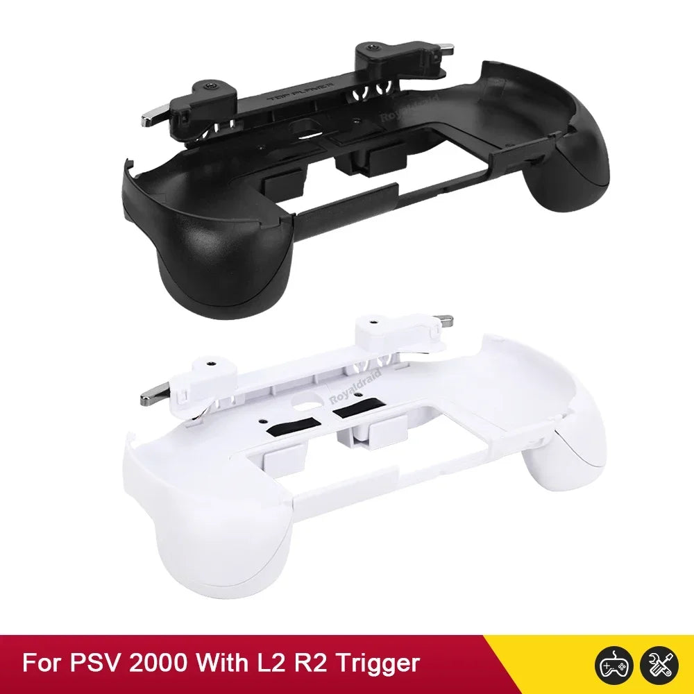 Gamepad Hand Grip Joystick Stand Shell Case Protect with L2 R2 Trigger Button For PS VITA 2000 PSV 2000 Slim + Front L2 R2 Kits