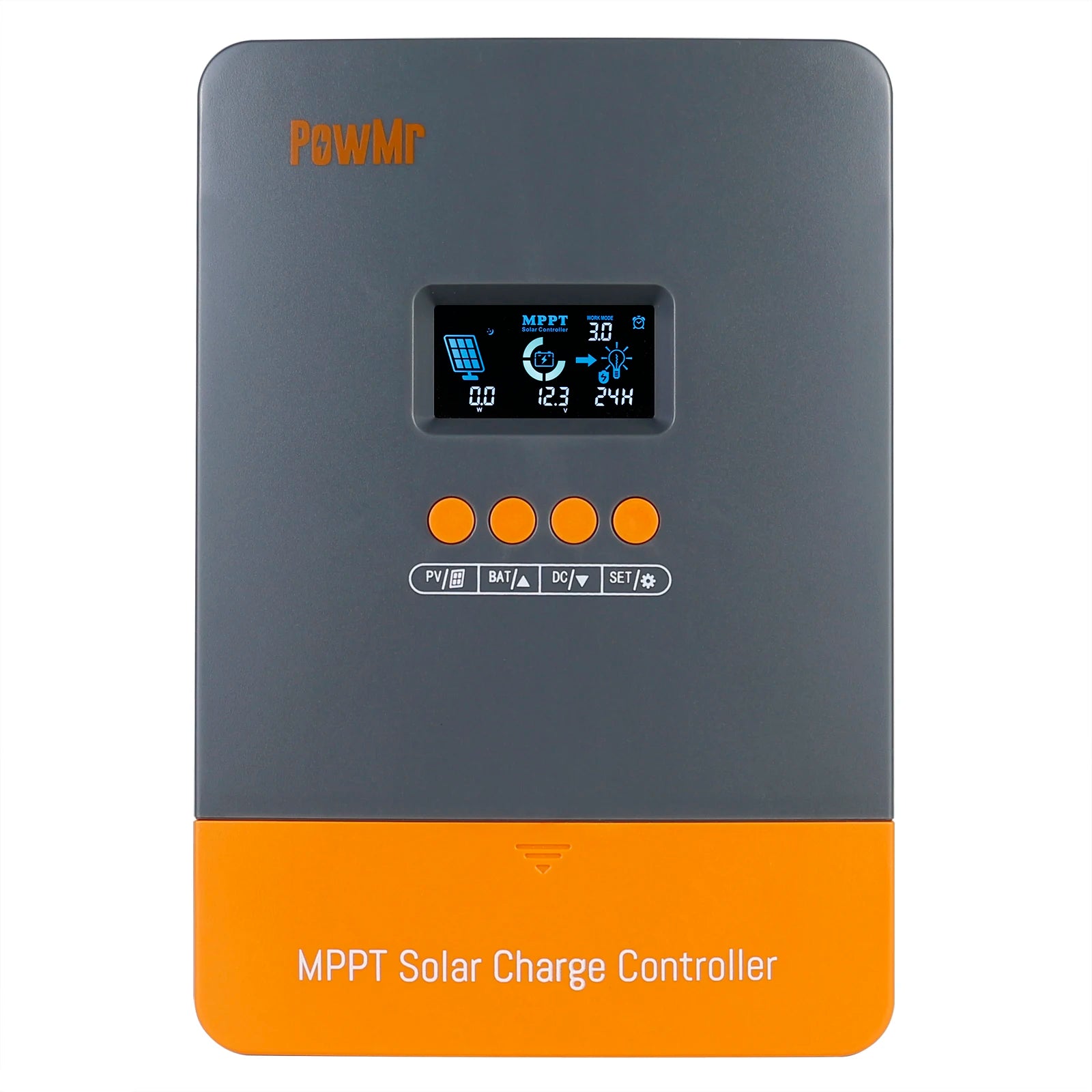 PowMr MPPT 60A 40A 30A 20A LCD Solar Charge Controller 12V 24V 36V 48V Auto Battery Solar Panel Smart Regulator Support Lifepo4