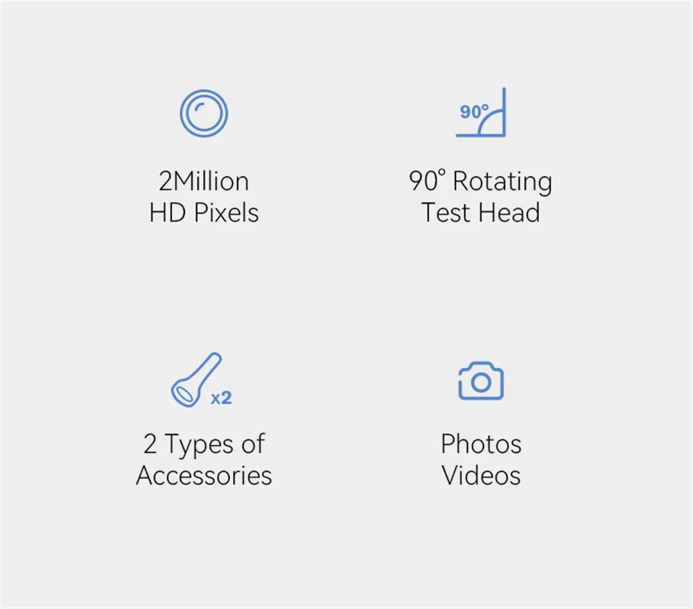 Otoscope Ear Camera with 1.38'' Screen1080P Ear Scope with 4 LEDs Support Photo and Video Ideal Pocket Otoscope for Adults Kids