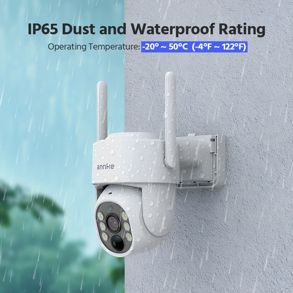 ANNKE 4MP Wireless surveillance system 16CH NVR wifi surveillance camera kit Audio Battery solar surveillance cameras outdoor