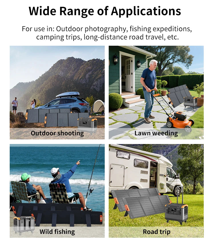 （Fast Delivery）3000w Portable Power Station Portable Generator 2400w 1200w 600w With Solar Panel (multiple options) Camping