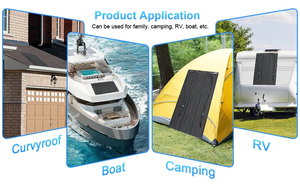 Bendable Solar Panel Accessories and Solar Panel System ETFE 100w 200w 300w 400w 500w 600w