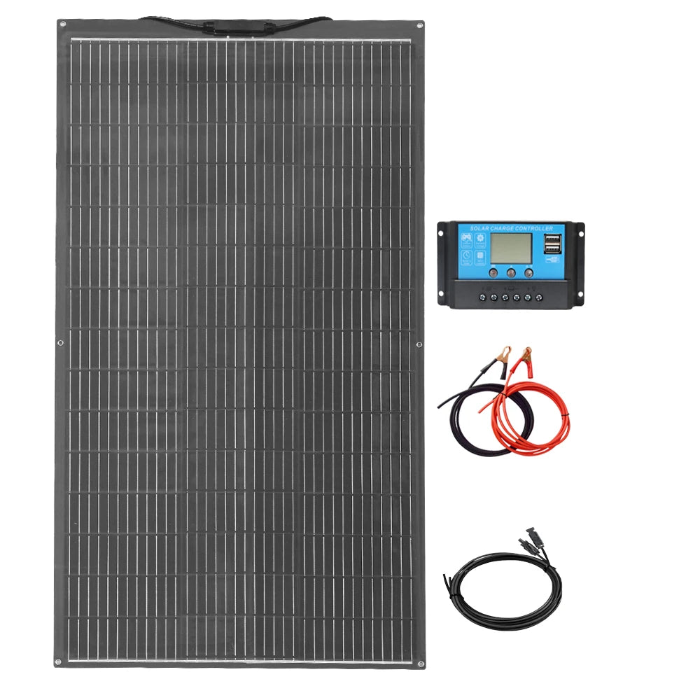 24.75v Flexible Solar Panel China 200W 400W Monocrystalline Waterproof Solar Panels Charging 12V 24V Camping/Home/RV Balcony CE