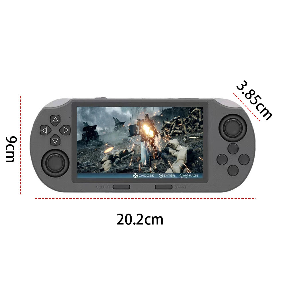 SF300 Handheld Game Console 4.5 Inch IPS Screen Retro Gaming Console USB Rechargeable Retro Handheld Video Game Console