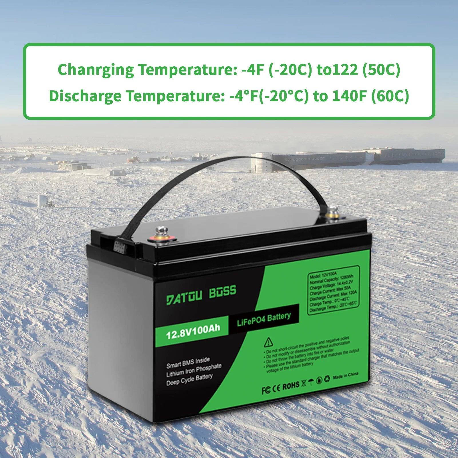 DATOUBOSS Lithium Battry 12V100A200A300A LiFePO4 battery rechargeable Solar Generator With BMS Solar Storage System Deep Cycle