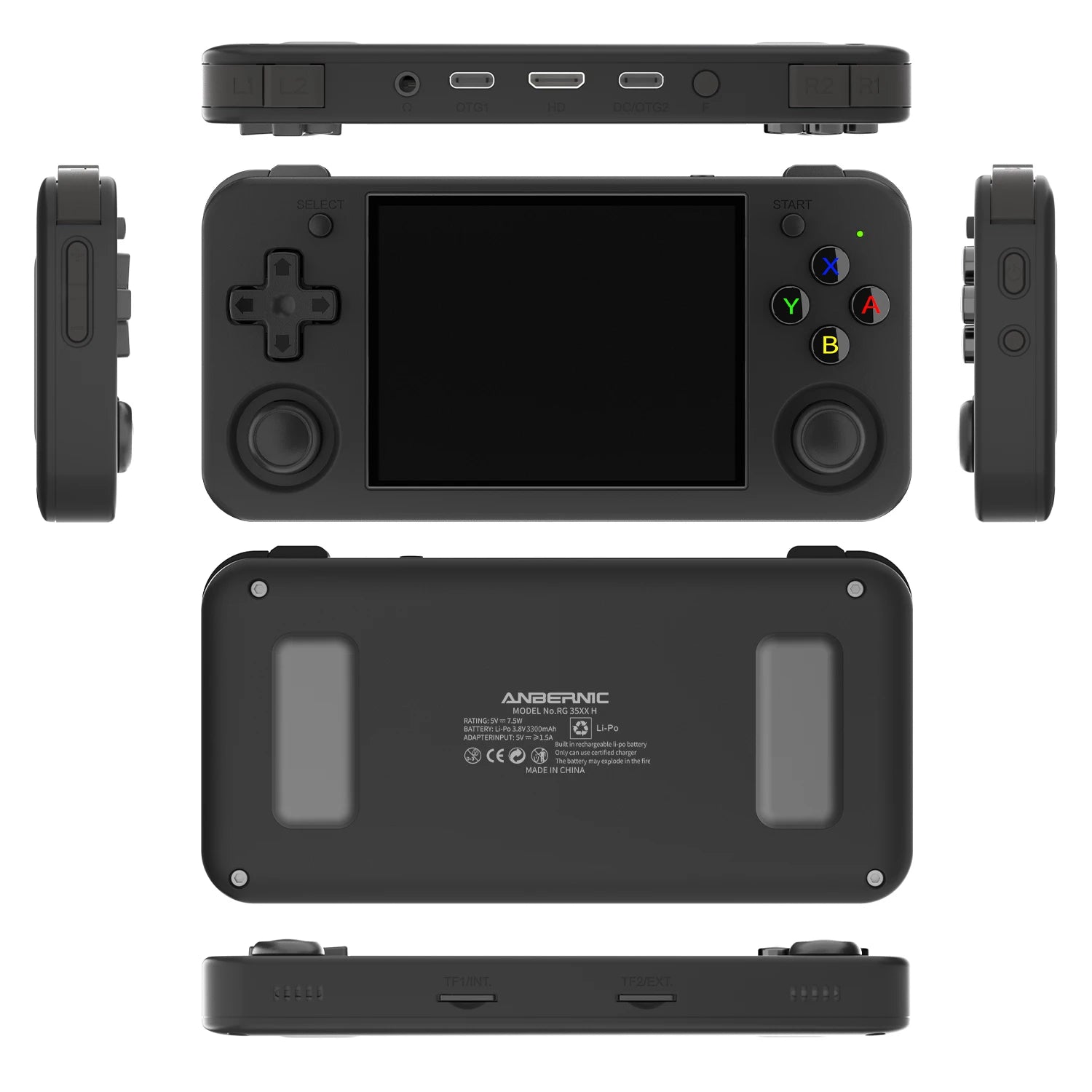ANBERNIC RG35XX H Retro Handheld Game Console Linux 64-bit 3.5-inch IPS 640*480 Screen Video Gaming Player Supports WIFI TV Out
