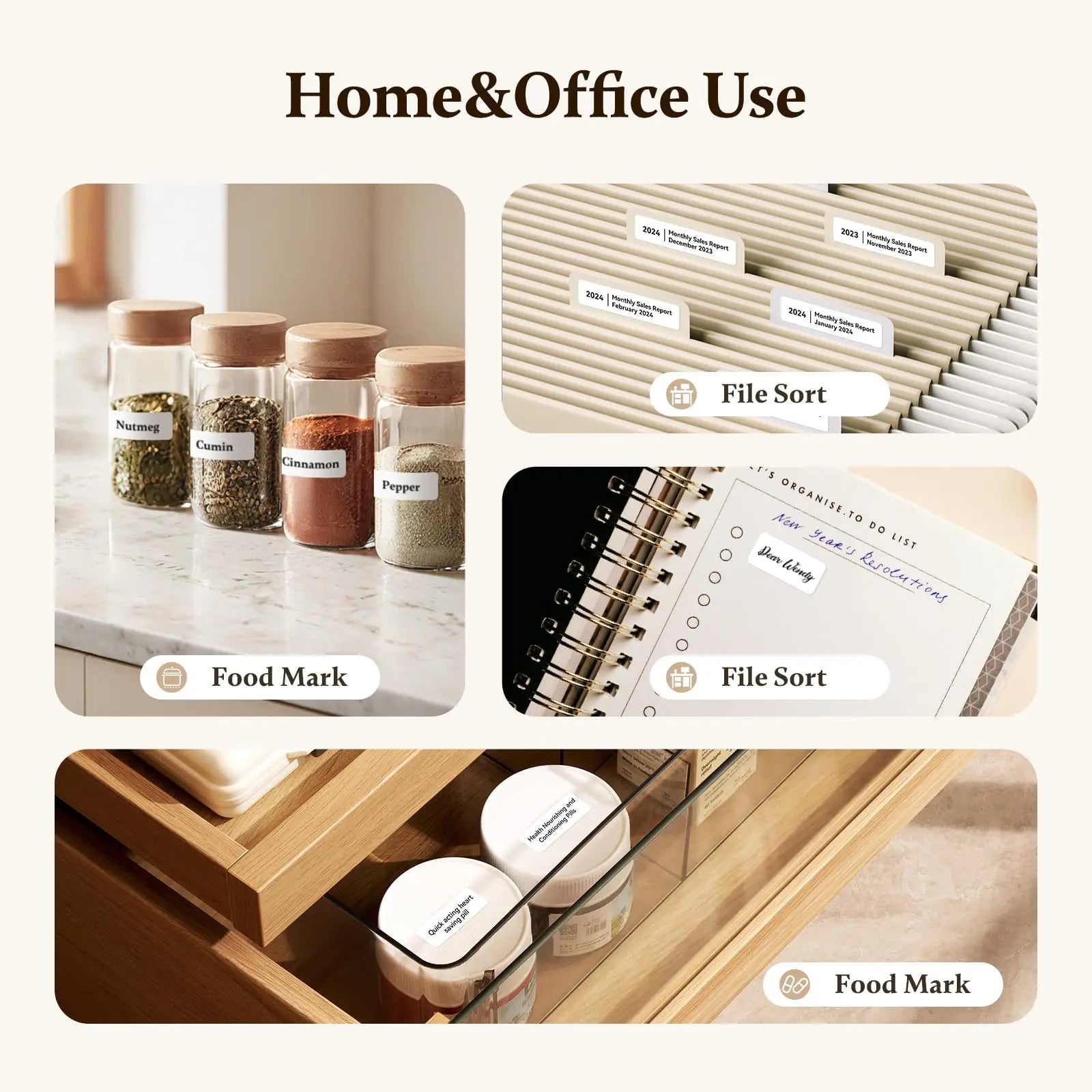 Niimbot D11/D110 Label Maker Wireless Pocket Self-Adhesive Name Tag Sticker Printer for Home Office