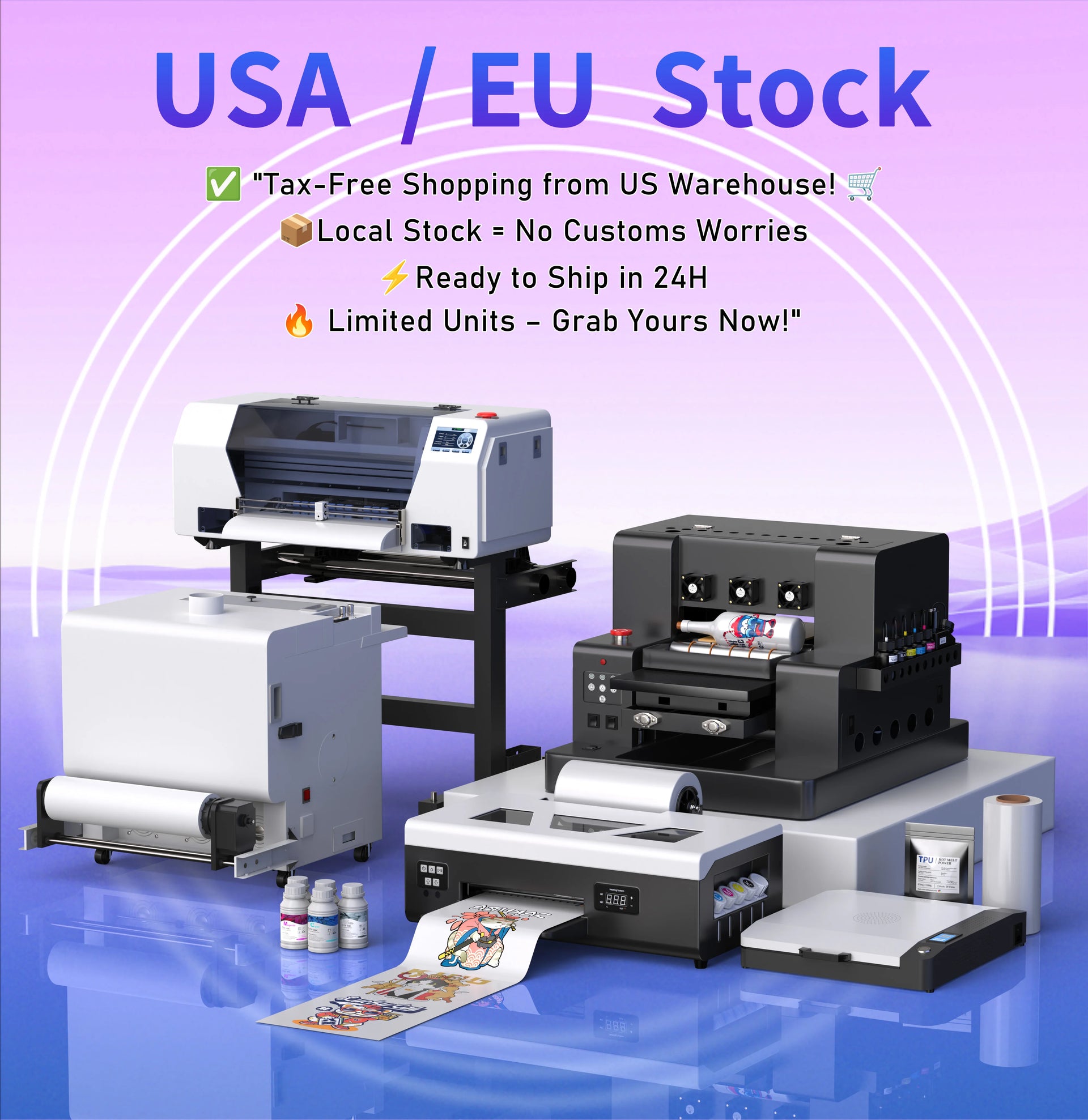 OYfame US EU Stock A3 A4 DTF Printer impresora UV dtf A3 For Epson XP600 T shirt Printing Machine A3 For L805 UV DTF Printer A3