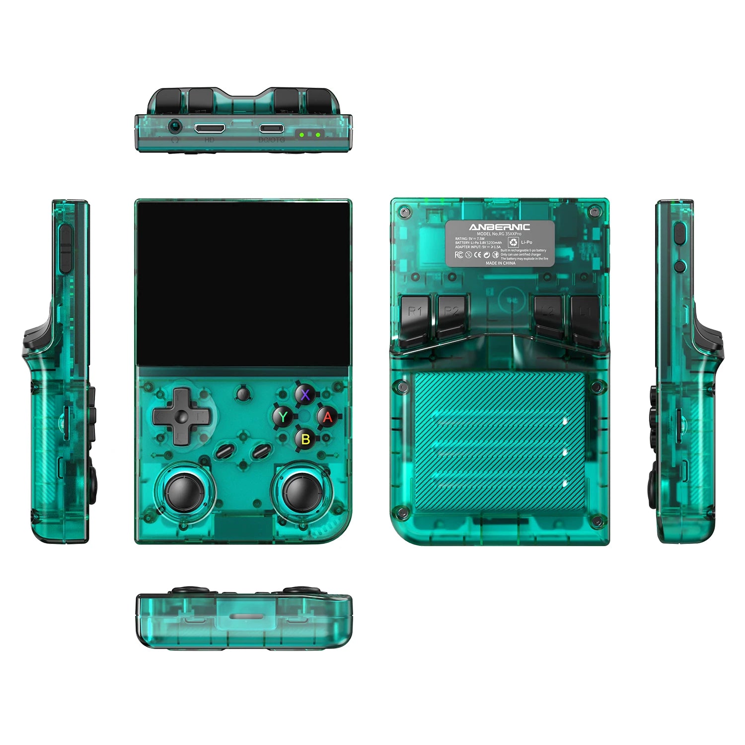 Anbernic RG 35XXPro Retro Handheld Game Console 3.5" IPS Screen Linux 64bit 3200mAh Gaming Player Support RixelHK WiFi Streaming