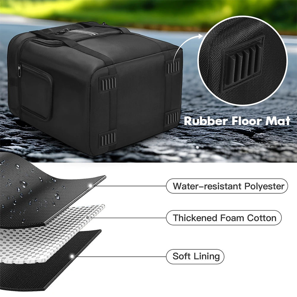 Carrying Case for BLUETTI Portable Power Station AC180 Bag Waterproof Anti-drop with Shoulder Strap & Handle Protective Case