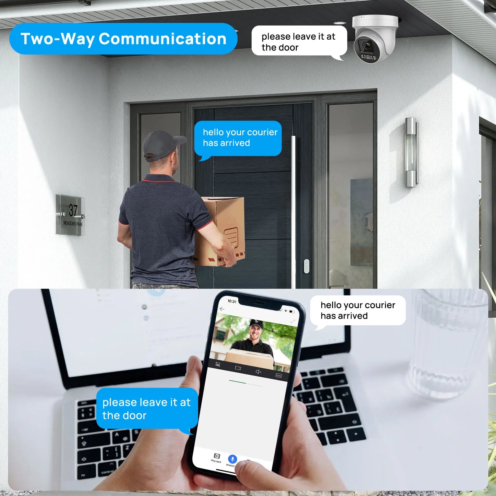 Vikylin Hikvision compatible 8MP 5X Zoom PTZ IP Camera with 2-Way Audio MD2.0 IP66 Outdoor Video Surveillance Camera Onvif CCTV