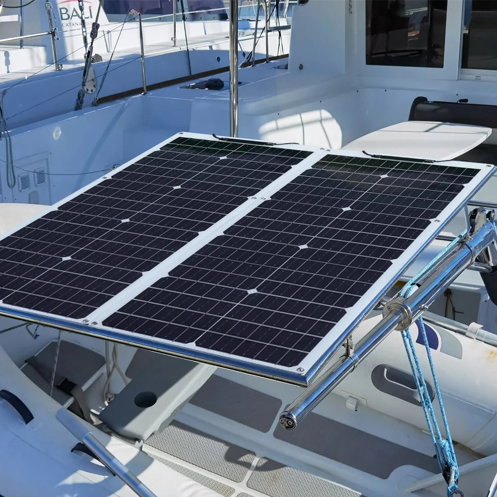 19.8V 50 Watt Flexible Solar Panel 12V 50W Solar Cell Power Generation System Waterproof  Panels For Car/RV/Yacht Battery Charge