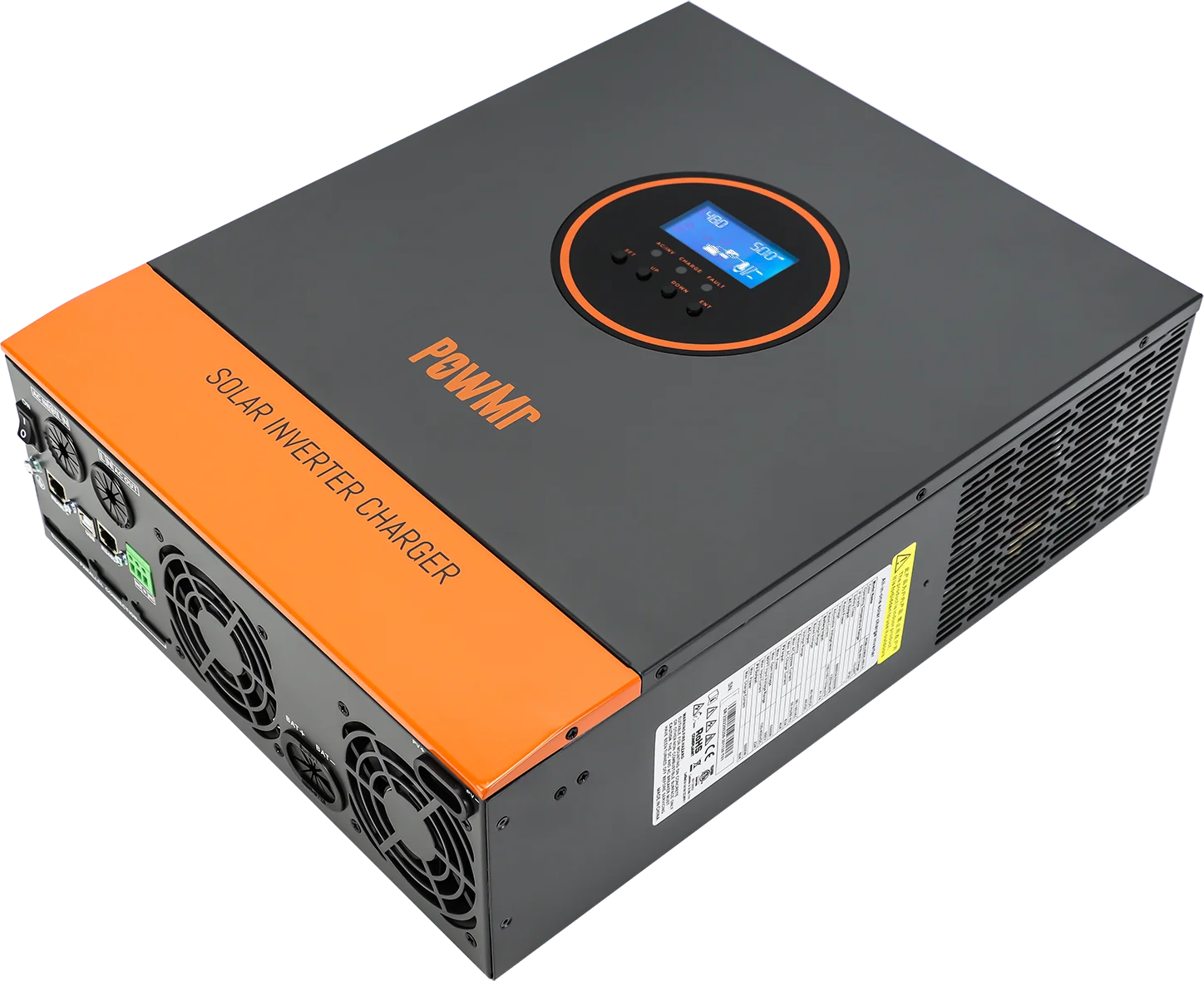 PowMr 5000W 48V 110/120VAC Output MPPT Hybrid Solar Inverter PV 500VDC With MPPT 80A Charger Controller Support Lithium Battery