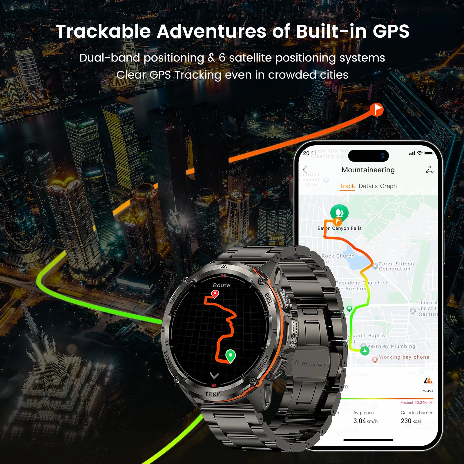 2025 Original KOSPET TANK T3 Ultra GPS Smart Watch For Men Smartwatch Waterproof 5ATM IP69K 470mAh AMOLED Bluetooth Call Watches