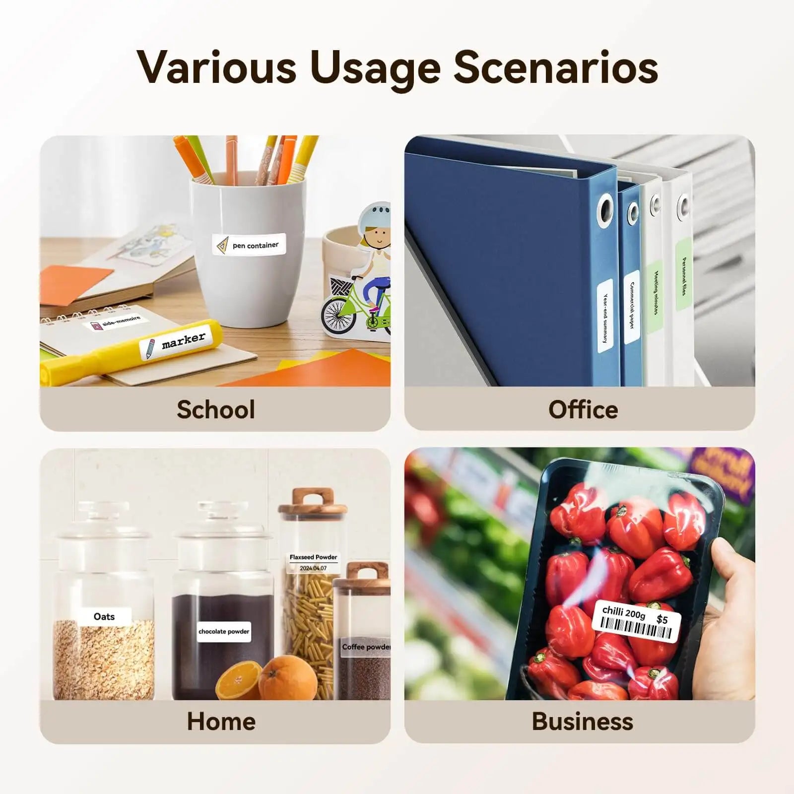Niimbot D11/D110 Label Maker Wireless Pocket Self-Adhesive Name Tag Sticker Printer for Home Office