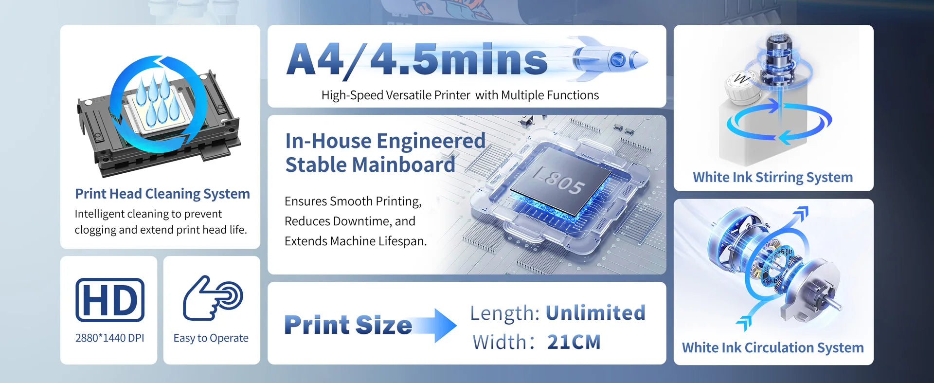 A4 DTF Printer L805 a4 dtf transfer printer for Epson l805 dtf printer bundle A4 t shirt printing machine with A4 dtf oven kits
