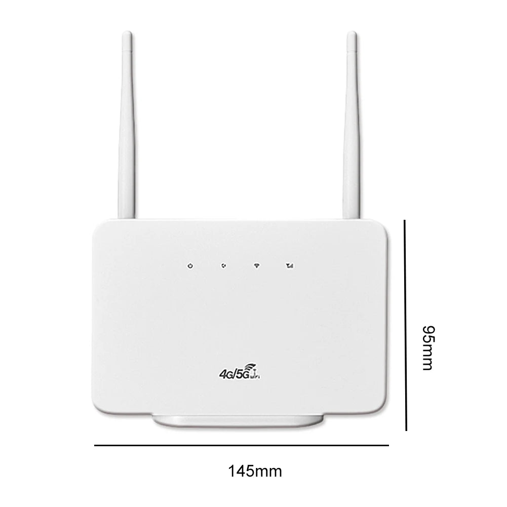 CPE106-E Wireless Hotspot 300Mbps 4G Router Wireless Modem External Antenna with Sim Card Slot EU Plug Internet Connection