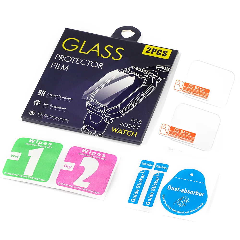 Original Tempered Glass Film for KOSPET TANK M2 Smartwatch Glass Protective Film 1 Set Screen Protetor Smart Watch Accessories