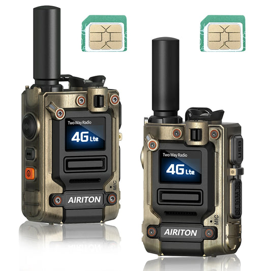 2X AI-G7 Global Network POC Radio Walkie Talkie 4G WiFi Unlimited Range Type-C Long Range Sim Card Two Way Radio for Hunting