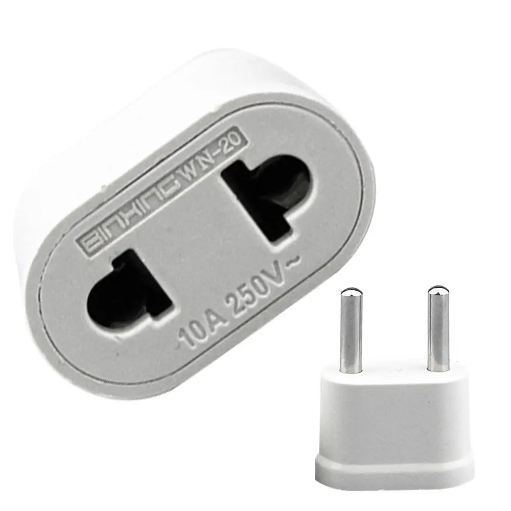 1pcs EU Socket Adapter 2pin 4.0mm 4.8mm European EU To US Plug Power Adapter Converter Electrical Socket Outle