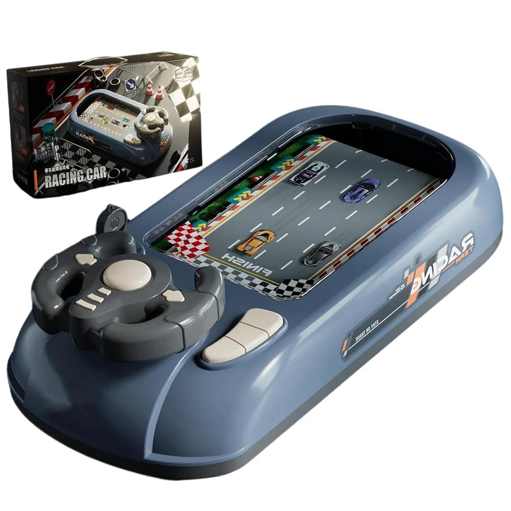 Driving Simulator with Music & Vehicle Sound Effects Interactive Simulation Driving Steering Wheel Toy Car Racing Adventure Game