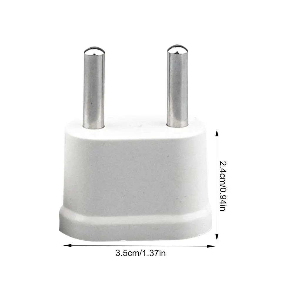 1pcs EU Socket Adapter 2pin 4.0mm 4.8mm European EU To US Plug Power Adapter Converter Electrical Socket Outle