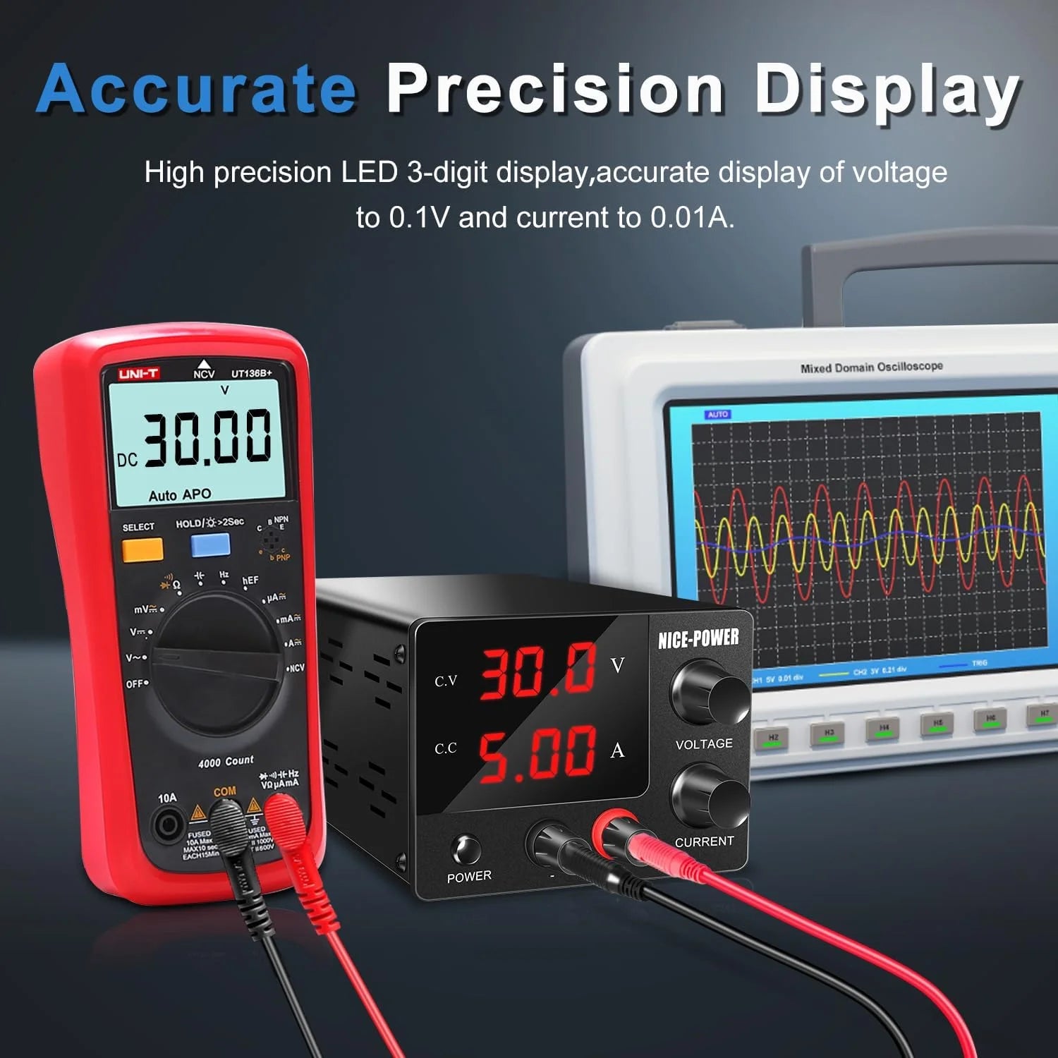 KUAIQU SPS3010S DC Power Supply 30V 10A Lab Power Source OCP OVP OUTPUT Switching Voltage Regulator Phone Repair Plating Testes