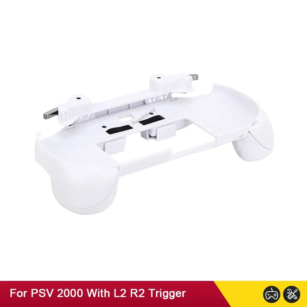 Gamepad Hand Grip Joystick Stand Shell Case Protect with L2 R2 Trigger Button For PS VITA 2000 PSV 2000 Slim + Front L2 R2 Kits