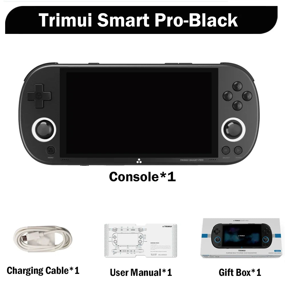 AMPOWN Trimui Smart Pro Handheld Game Players Consoles 4.96'' IPS Screen Linux Portable Console Retro Video Game US Warehouse