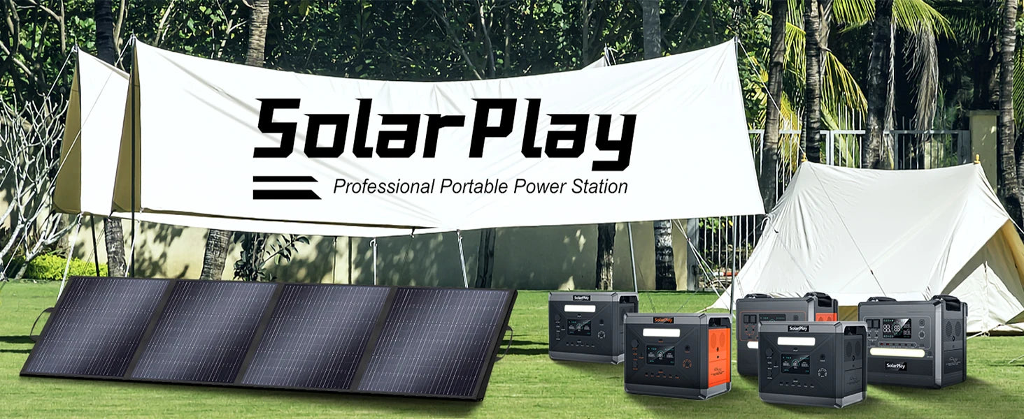 Solar Generator 2160WH 2304WH Long-life LiFePO4 Portable Power Station & 200W Solar Panel  for Home Campervan Up to 2400W Output