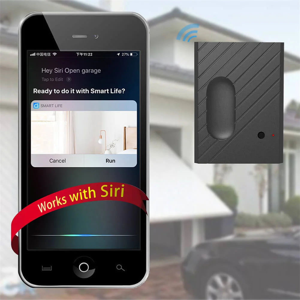 Tuya Smart life Garage Door Opener Wifi Switch ewelink APP Control Audio Password Control Real Time Monitor Work With Alexa Siri