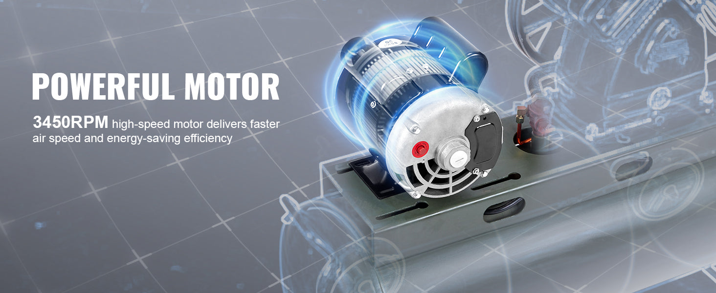 SucceBuy 5HP Air Compressor Motor 230V 17.6Amps Electric Motor 3450RPM 56 Frame 5/8" Keyed Shaft 1.88" Shaft for Air Compressor