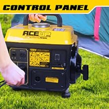 Aceup Energy 1,200W Gas Powered Generator, Small Portable Generator for Home Use Camping Ultralight, EPA & CARB Compliant