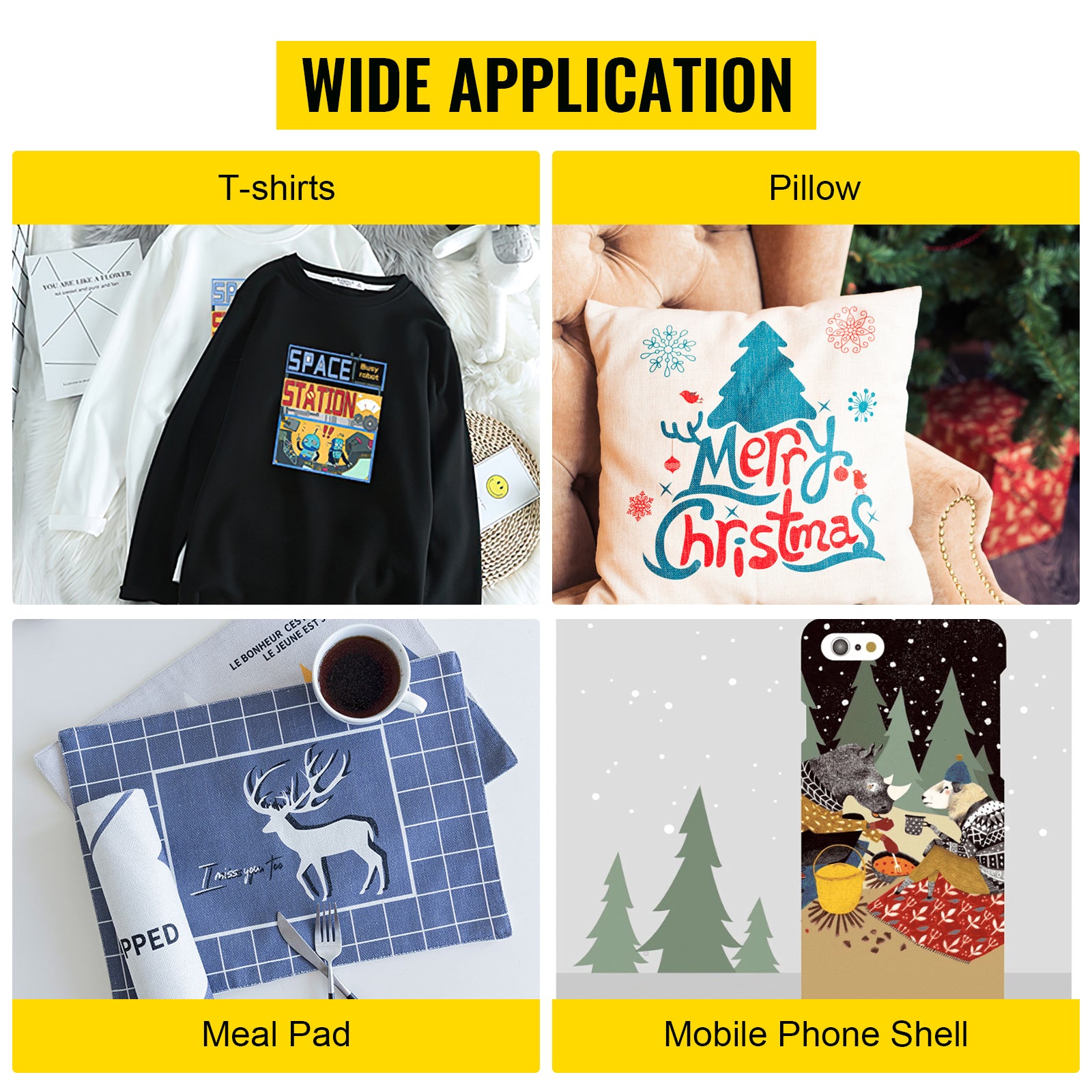 SucceBuy Heat Press Machine 12 x 15 /15x15 Inches Fast Heating 360 Swing Away Digital Sublimation T-shirt Vinyl Transfer Printer